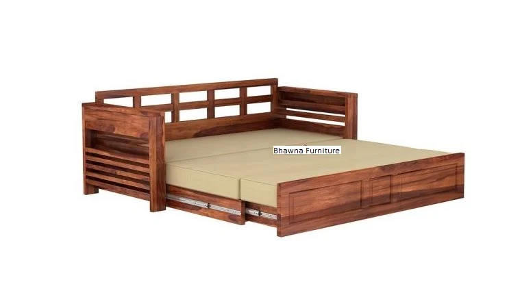 Wooden Sofa Cum Bed - Image 7
