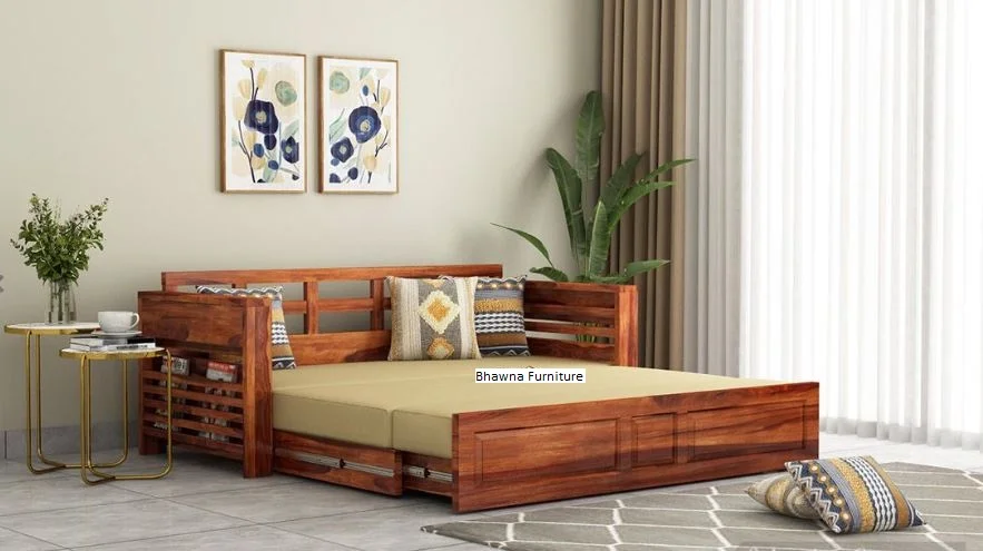 Wooden Sofa Cum Bed