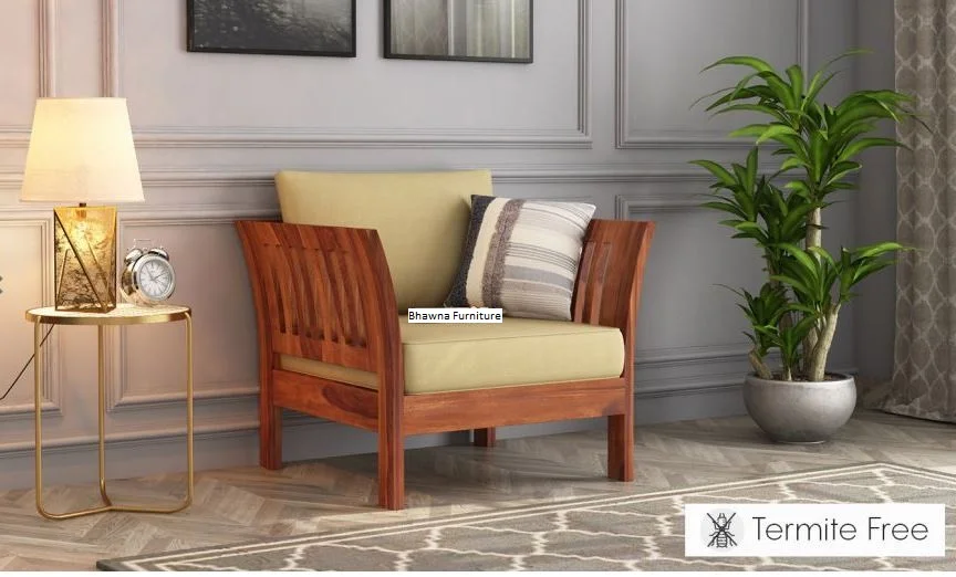Wooden Designer Sofa Set - Image 3