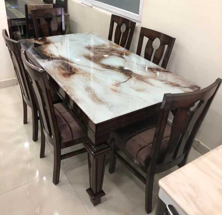 Wooden Dining With 6 Seat